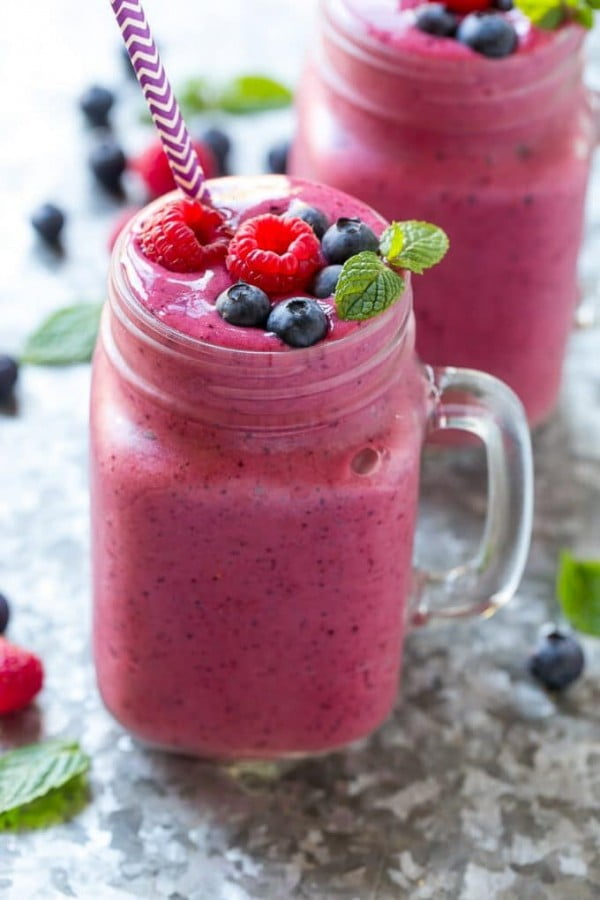 Mixed Berry Smoothie #berries #dessert #recipe