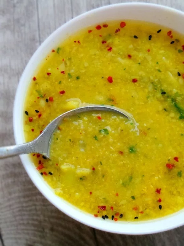 Broccoli and Red Lentil Detox Soup #recipe #broccoli #dinner #food