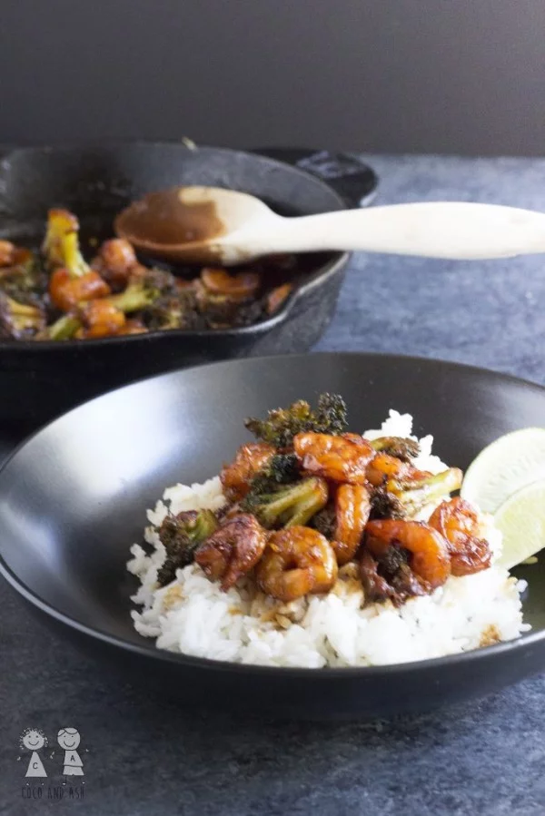 Honey Lime Shrimp and Broccoli #recipe #broccoli #dinner #food