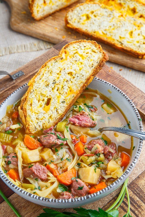 Corned Beef and Cabbage Soup Recipe #cabbage #dinner #recipe #food