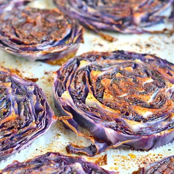 Roasted Purple Cabbage #cabbage #dinner #recipe #food