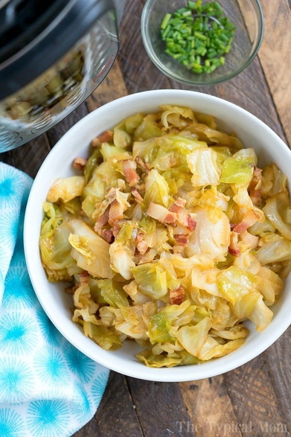 Pressure Cooker Fried Cabbage #cabbage #dinner #recipe #food