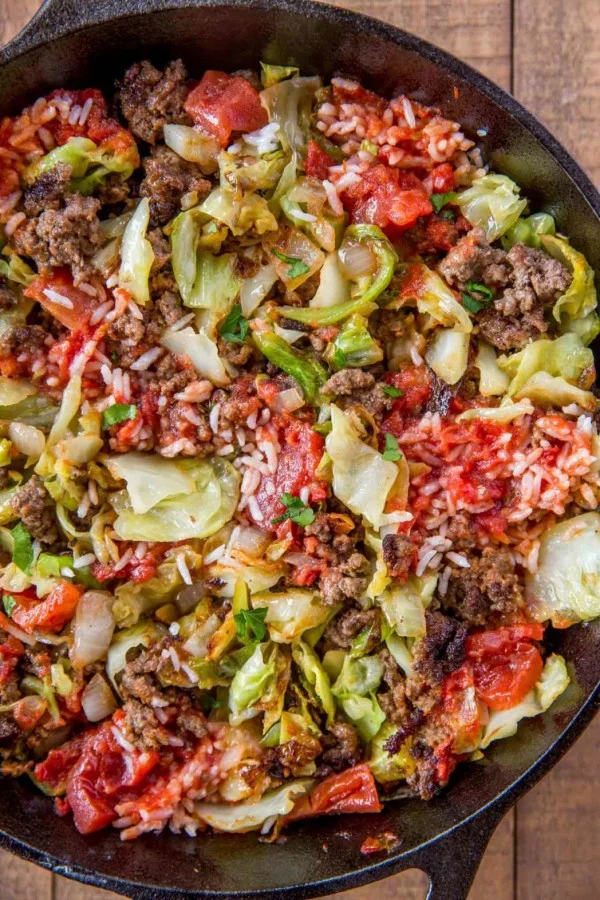 Stuffed Cabbage Casserole #cabbage #dinner #recipe #food