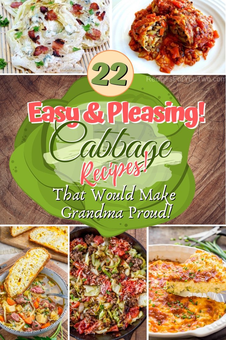 Enjoy delicious and pleasing cabbage recipes that would even make your grandma proud. Great ideas! #cabbage #recipe #food #dinner