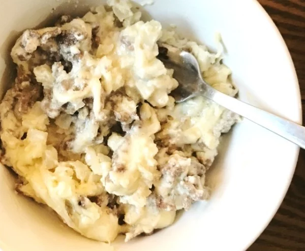 Simple Keto Cheeseburger Casserole #recipe #casserole #dinner