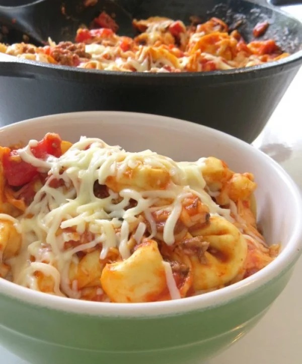 Baked Tortellini Casserole #recipe #casserole #dinner