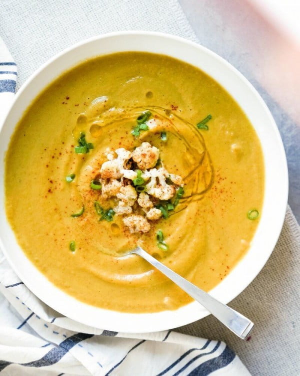 Cauliflower Soup with Moroccan Spices – A Couple Cooks #cauliflower #dinner #recipe #food