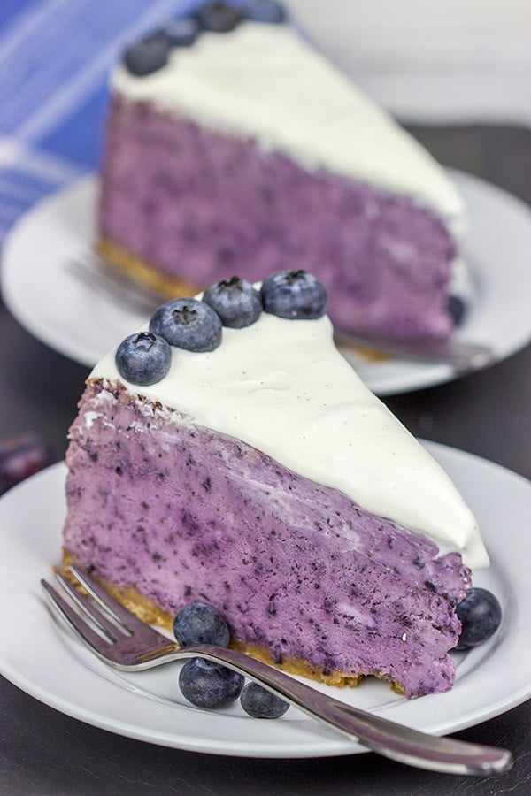 Fresh Blueberry Cheesecake #dessert #cheesecake #recipe