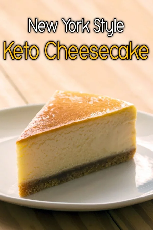 New York Style Keto Cheesecake #dessert #cheesecake #recipe