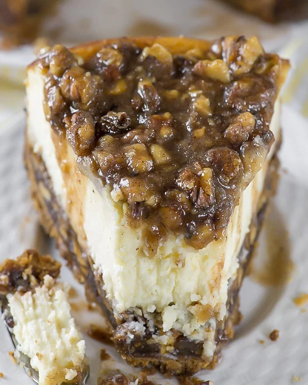 The ULTIMATE Pecan Pie Cheesecake Recipe #dessert #cheesecake #recipe