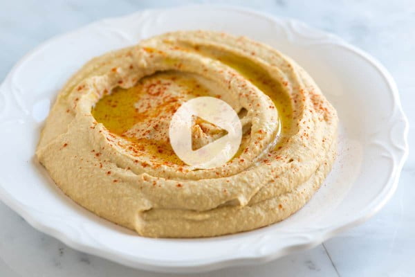 Easy Hummus Recipe – Better Than Store-bought #chickpea #healthy #dinner