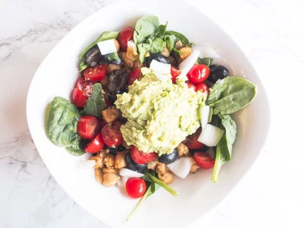 Salsa Verde Chickpea Bowl Recipe #chickpea #healthy #dinner