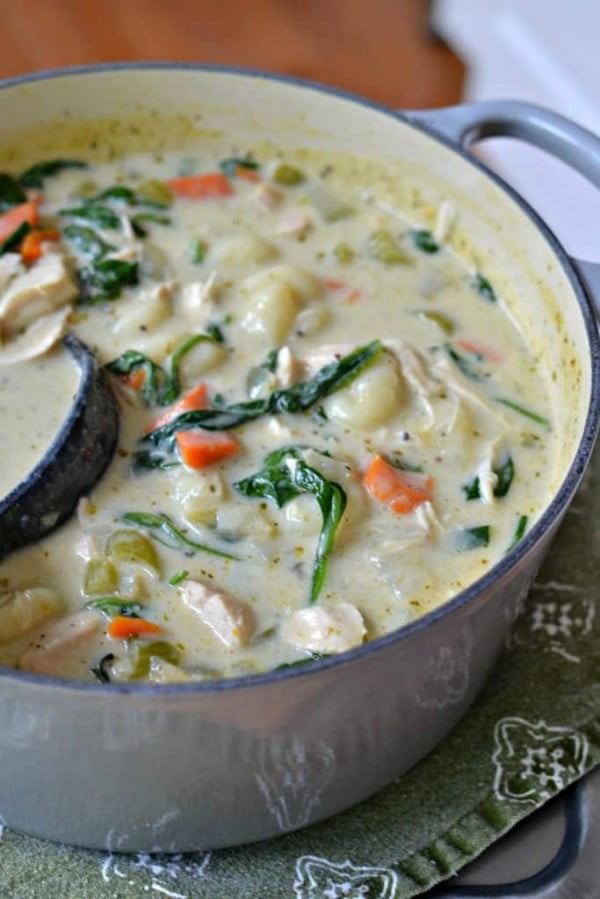 Chicken Gnocchi Soup (A Quick and Easy Family Favorite) #comfortfood #food #dinner #recipe