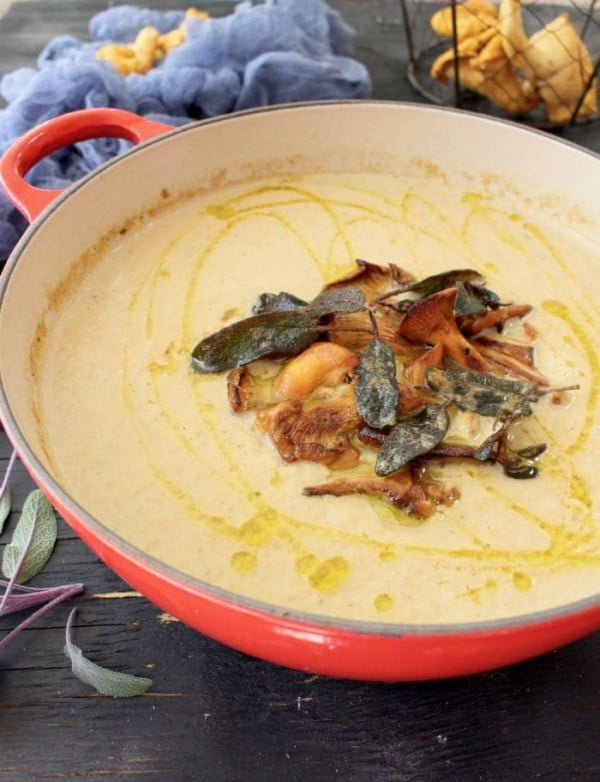 Wild Chanterelle Mushroom Soup Recipe • CiaoFlorentina #soup #dinner #creamsoup #food #recipe