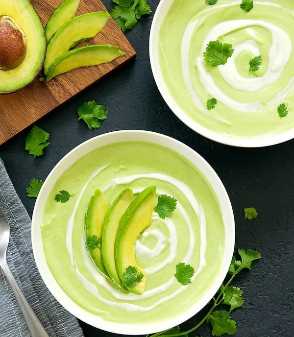 Cream of Avocado Soup #soup #dinner #creamsoup #food #recipe