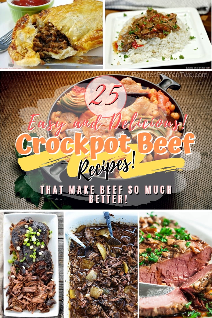 What can make beef meals better than crockpot? Check out these great recipes to add to your dinner rotation. Great list! #recipe #crockpot #dinner