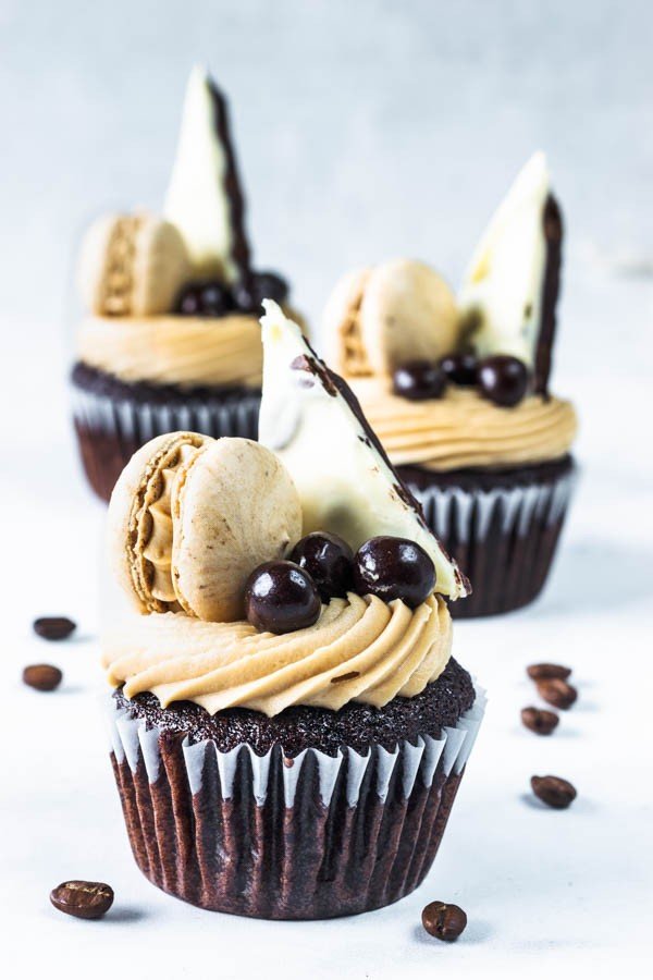 Mocha Cupcakes Plus Coffee Bark Recipe #cupcakes #dessert #snack #food #recipe