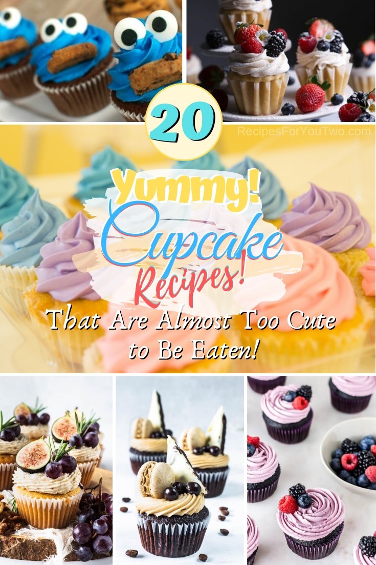 These cupcakes are yummy and cute. In fact, they are almost too cute to be eaten! Great list! #cupcakes #recipe #dessert #food