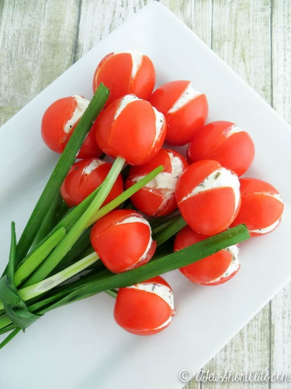 Easy to Make Tulip Tomatoes #easter #dinner #recipe #food