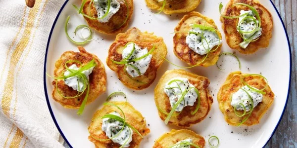 Carrot Chorizo Blini #easter #dinner #recipe #food