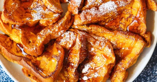 Pumpkin Spice French Toast #breakfast #frenchtoast #recipe