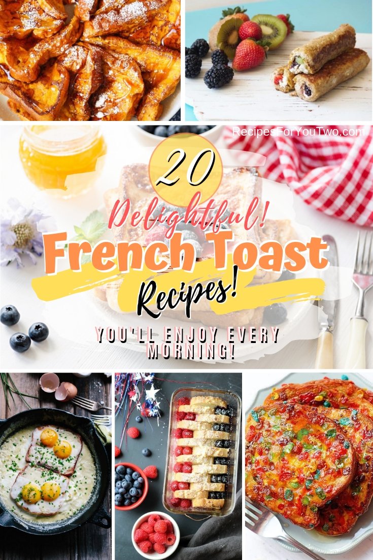 Enjoy a nice French toast every morning. Choose from these amazing French toast recipes with lots of different flavors. Great list! #frenchtoast #recipe #breakfast