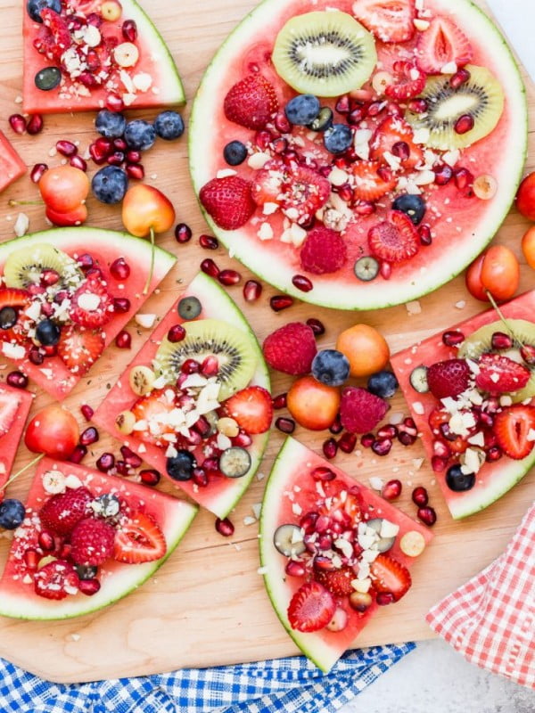 Watermelon Pizza #fruit #dessert #food #recipe