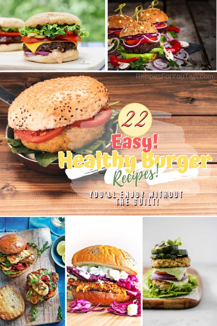 Enjoy a healthy delicious burger without the guilt! These recipes are all the rage right now. Great list! #burger #recipe #lunch #dinner