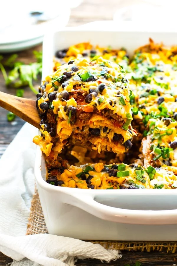 Best Mexican Taco Lasagna Recipe #healthy #mexican #recipe #food #dinner