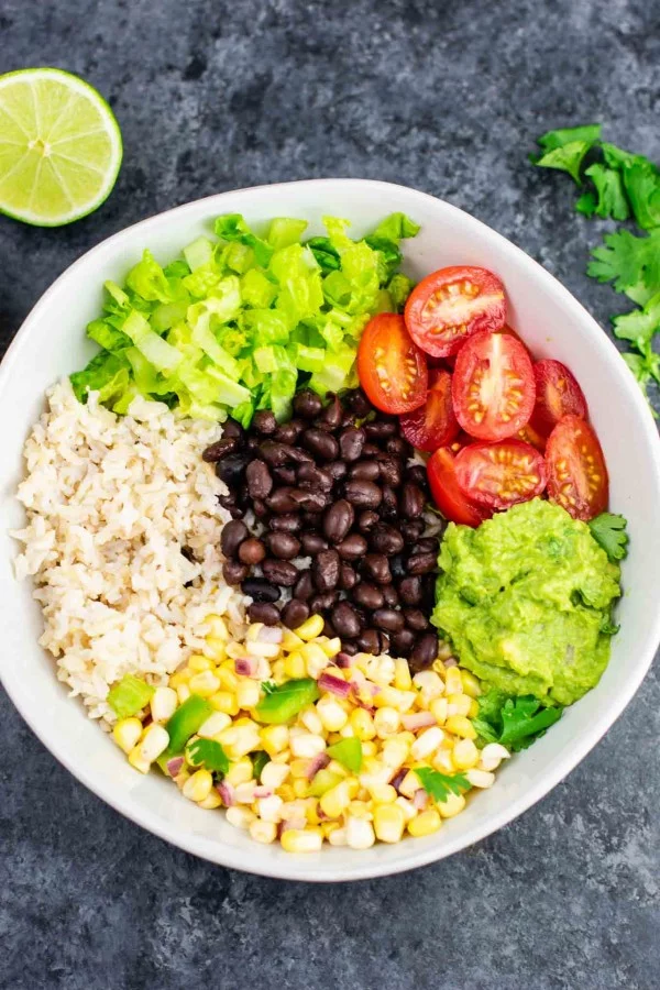 Vegan Burrito Bowl #healthy #mexican #recipe #food #dinner