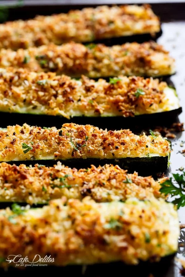 Parmesan Zucchini #zucchini #healthy #recipe #dinner