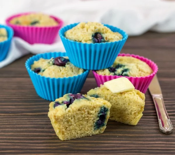 Keto Instant Pot Blueberry Muffins #instantpot #dessert #recipe #food