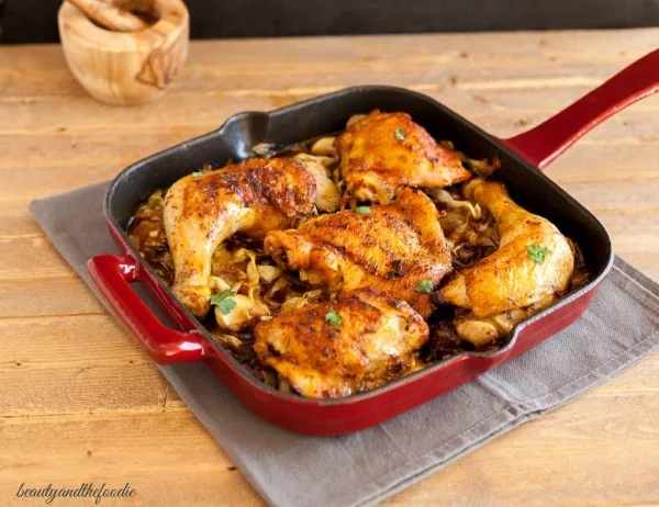 Chicken Bacon Cabbage Skillet #keto #healthy #dinner #recipe