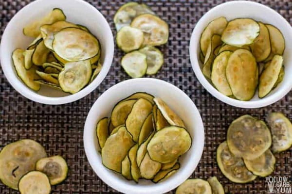Oven Baked Zucchini Chips Recipe (Paleo, Low Carb, Keto) #keto #snack #recipe #food