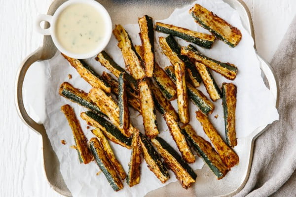 Baked Zucchini Fries (gluten-free, low carb, keto) #keto #snack #recipe #food