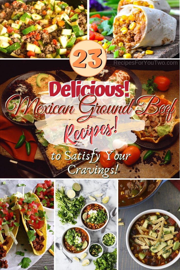Satisfy your Mexican food cravings with these amazing Mexican ground beef recipes. Great list! #mexican #food #dinner #groundbeef