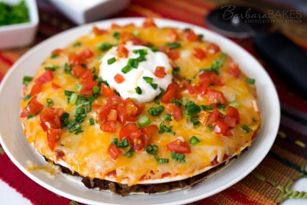 Mexican Pizza Recipe #mexican #groundbeef #dinner #recipe