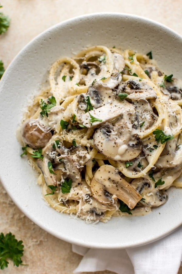 Creamy Mushroom Pasta #mushroom #recipe #dinner #food