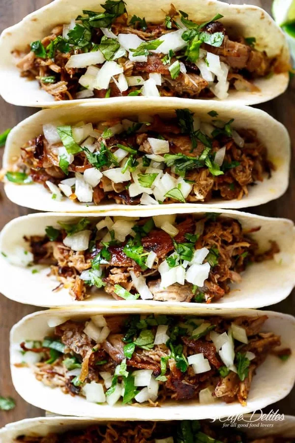 Crispy Pork Carnitas (Mexican Slow Cooked Pulled Pork) #pork #meat #dinner #recipe #food