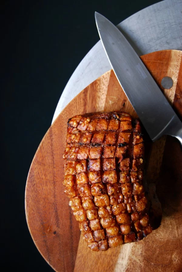 Bavarian Beer Roasted Pork with Sweet Potatoes and Parsnip #pork #meat #dinner #recipe #food