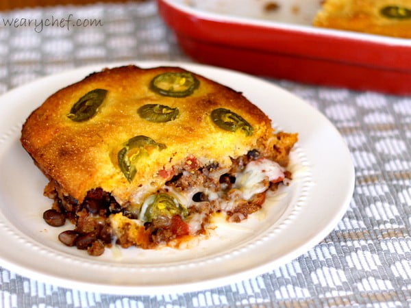 Chili Cornbread Pot Pie #potpie #dinner #recipe #food