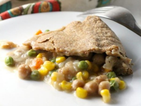 Chickpea Pot Pie [Vegan, Gluten-Free] #potpie #dinner #recipe #food