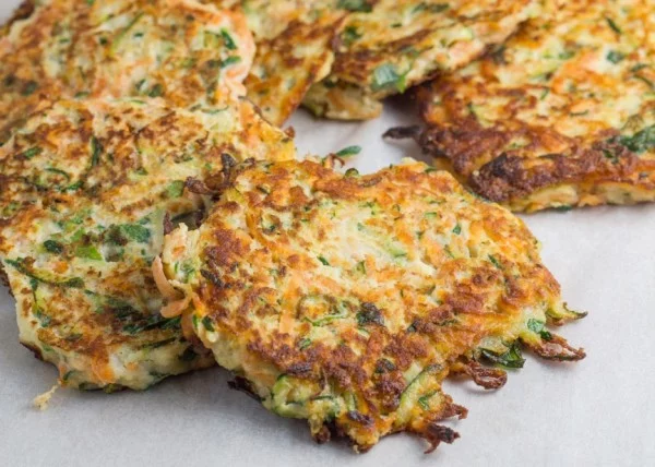 Zucchini and Sweet Potato Fritters #recipe #potato #dinner