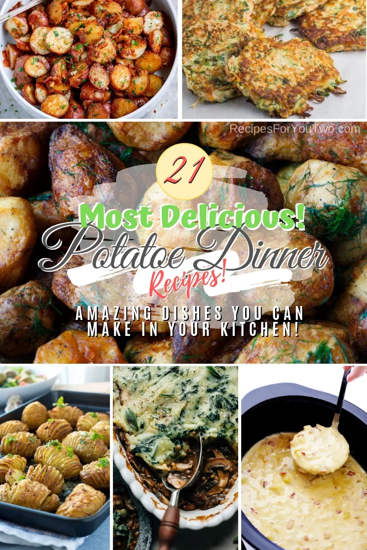 Make these great dinner dishes from potatoes. Some great choice on this list! #recipe #potato #dinner