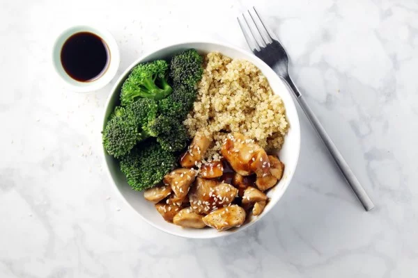 Chicken Teriyaki Quinoa Bowl #quinoa #healthy #dinner #recipe