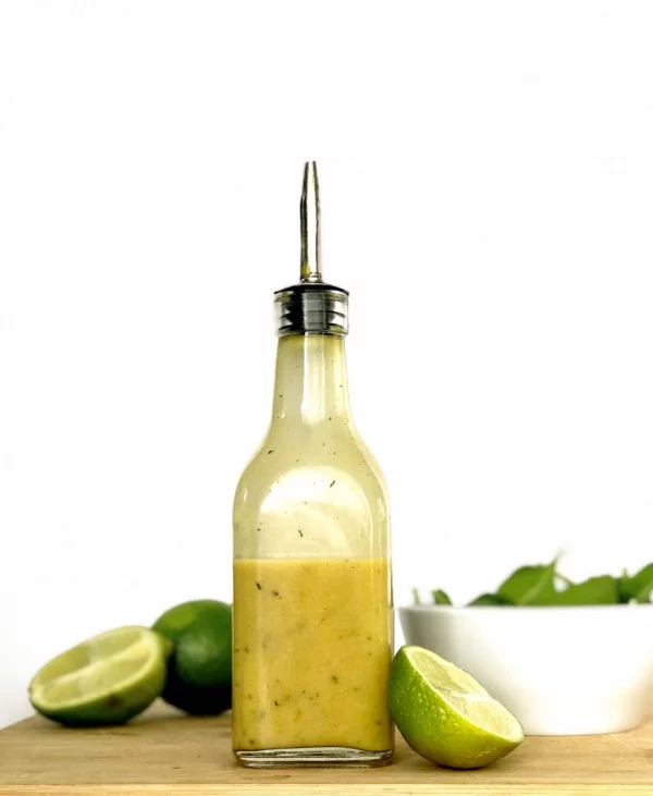 Simple Zesty Lime Salad Dressing #recipe #salad #saladdressing #dinner #lunch