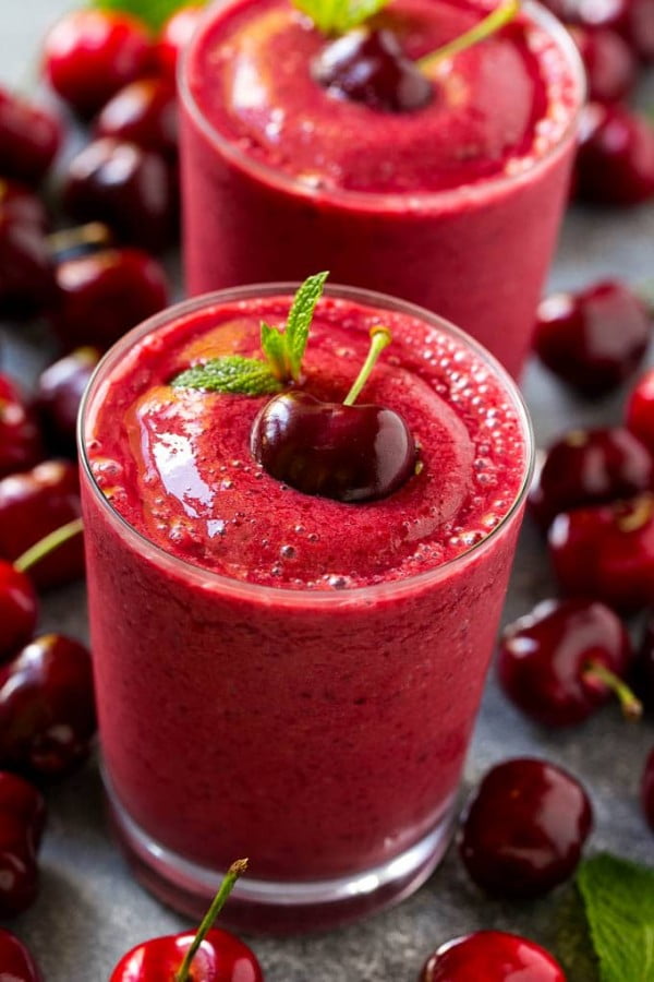 Cherry Smoothie #smoothie #recipe #food #drink