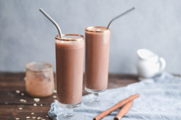 Banana Cacao Oat Smoothie - #smoothie #recipe #food #drink