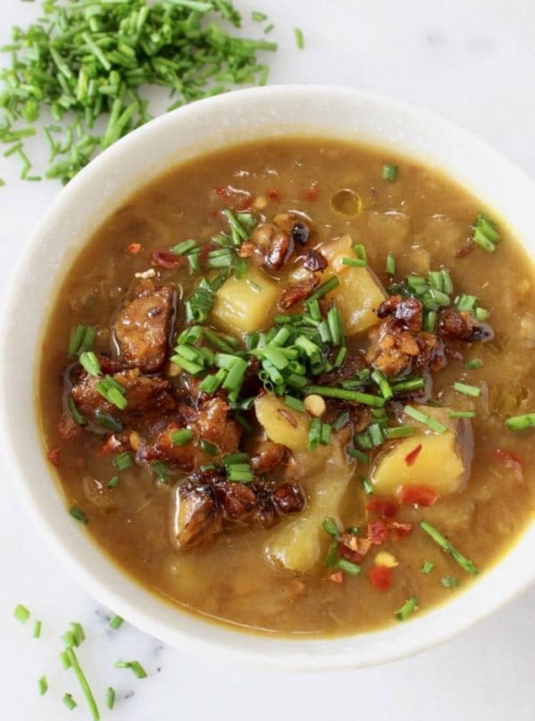 Simple Cabbage Potato Soup Recipe #soup #dinner #recipe