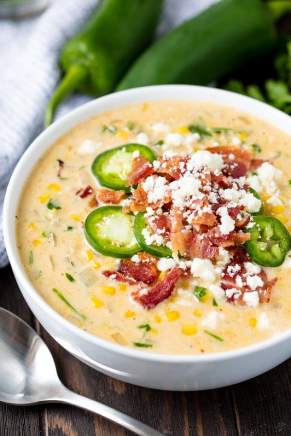 Mexican Street Corn Soup #soup #dinner #recipe
